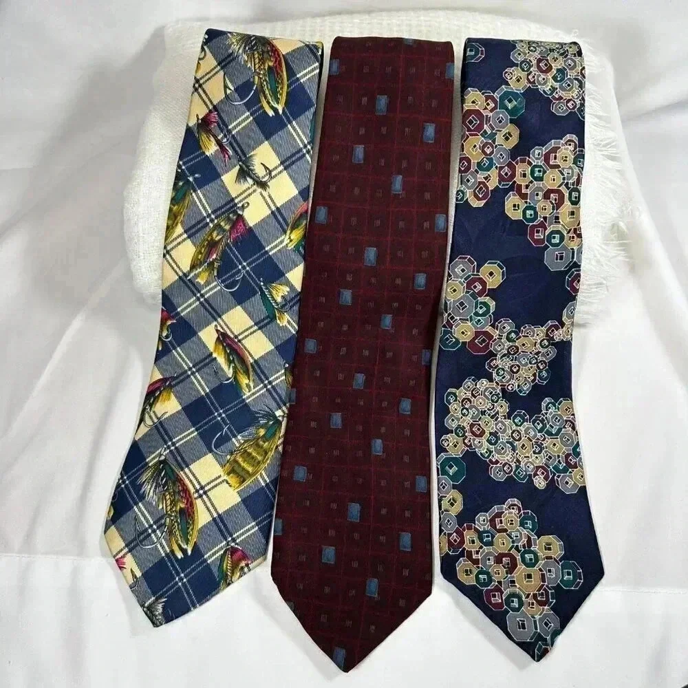 Geoffrey Beene, Tommy Hilfiger, Cezani Silk Ties-Set of 3